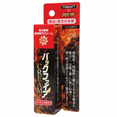 日本Tベスト バックファイアクリーム ベーシックタイプ ローション 潤滑剤 水溶性潤滑剤 20g