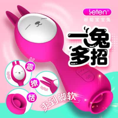 Leten Thunder ベイビーラビット舌舐めバイブレーター