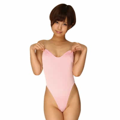 日本のMZKセクシーなピンクの水着ボディスーツ24552