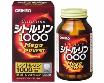 日本のオリヒロ シトルリン メガパワー 1000 男性機能増強サプリメント 媚薬