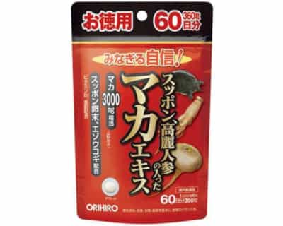 日本のオリヒロマカエキスと高麗人参配合男性機能強化健康サプリメント媚薬