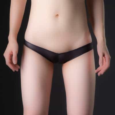 日本Execute Ultra-Thin Stretch Wedgie Short Black Panty