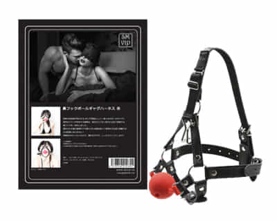 日本のSMVIP鼻フックボールギャグハーネス