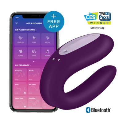 American Satisfyer Double Joy Apps ワイヤレスリモコンカップル用バイブレーター ワイヤレスリモコンカップル用バイブレーター