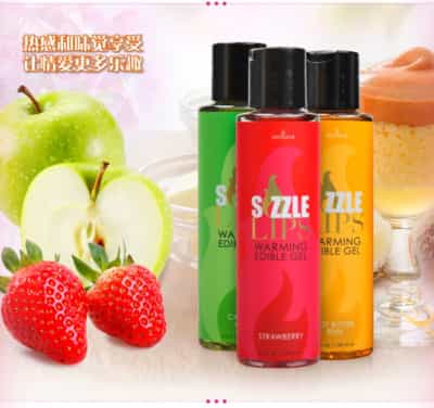 US センサバ シズル リップス 食べられるホットオーラルマッサージ潤滑剤 125ML
