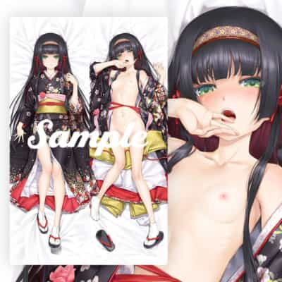 日本のTR美少女万華鏡蓮華着物バージョン抱き枕八宝備仁画き下ろし「美少女万華鏡」枕カバースキン