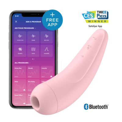 American Satisfyer Curvy 2+ エアパルスアプリ ワイヤレスリモコンバイブレーター ワイヤレスリモコン吸引バイブレーター