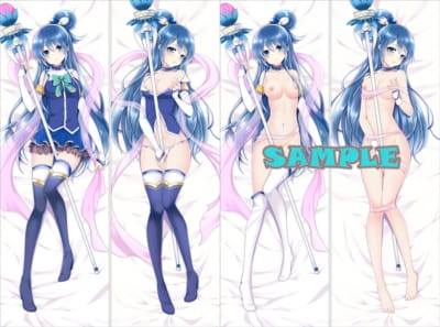 日本KonoSubaこの素晴らしい世界に祝福をAqua 2 Layers Removable Cover 2WT-160x50 BZ12010 Dakimakura枕套皮肤