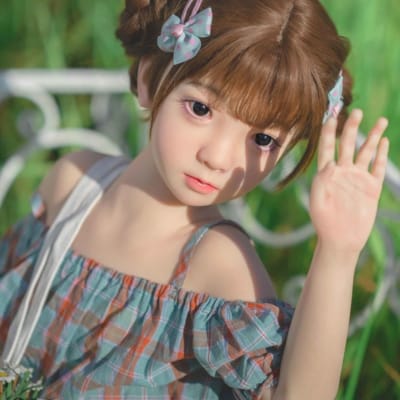 日本のドールター 110cm フラットチェスト フルシリコン 04ヘッド リアルガール セックスドール