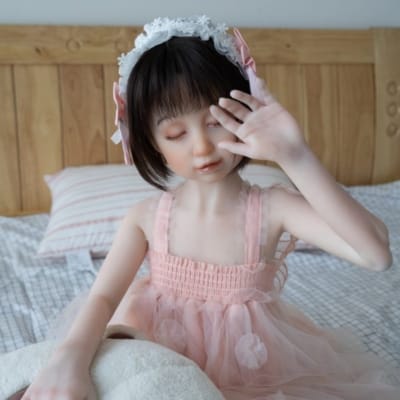 日本のドールター 108cm 明美 平らな胸 (リアルなメイクを施したフルTPEドール) セックスドール
