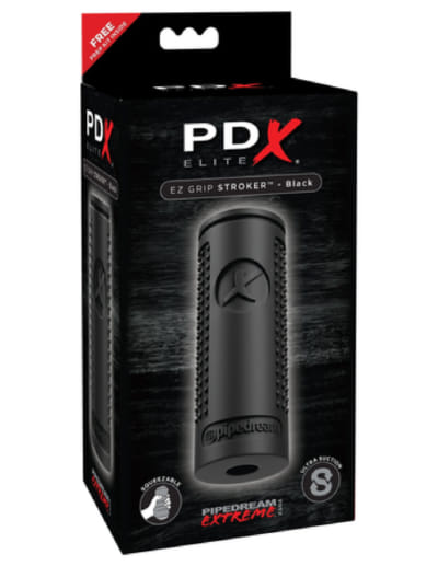 パイプドリーム PDX エリート EZ グリップ ストローカー ブラック マスターベーション スリーブ マスターベーター