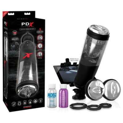 Pipedream PDX Elite Deluxe Mega-Bator 自動オナニーカップ 全自動回転伸縮航空機カップ