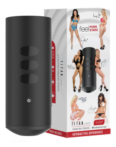 Kiiroo Titan Feel Porn Stars 自動ストローカー オナニーカップ インタラクティブ振動オナニーカップ