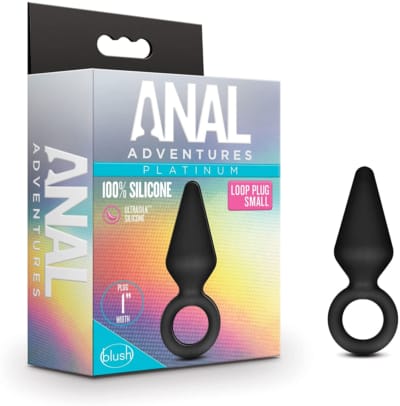 Blush Novelties 小型シリコン製バットプラグ + リング アナルプラグ アナル门塞