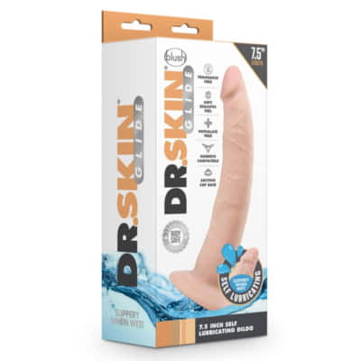 Dr Skin Glide 7.5インチ セルフ潤滑ディルド阳具